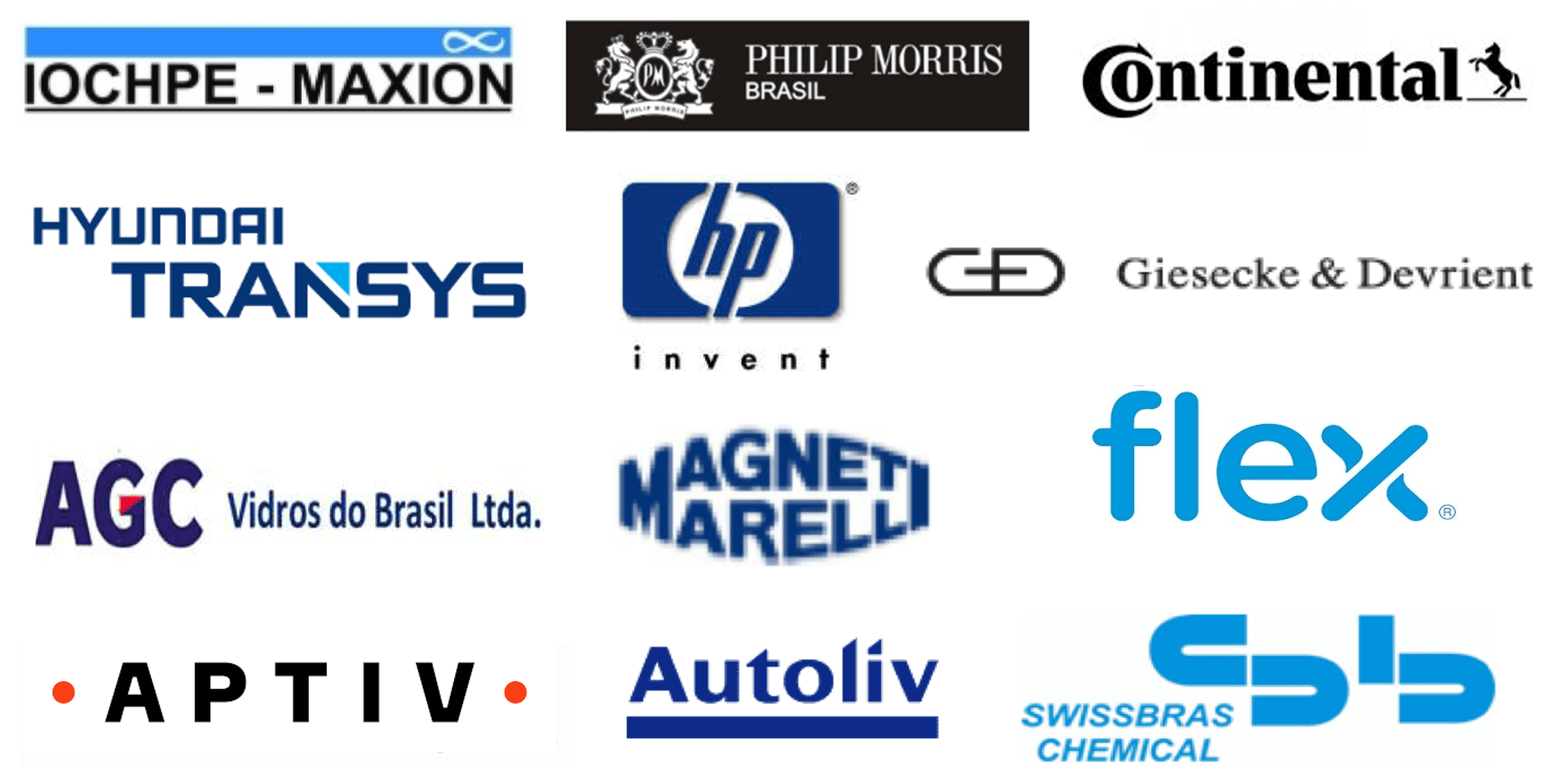 Principais clientes: Iochpe-Maxion, Philip Morris Brasil, Continental, Hyundai Transys, HP, Giesecke & Devrient, AGC Vidros do Brasil, Magneti Marelli, Flex, Aptiv, Autoliv e Swissbras Chemical